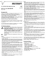 Preview for 7 page of VOLTCRAFT 20 00 09 Operating Instructions Manual