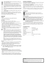 Preview for 2 page of VOLTCRAFT 20 00 92 Operating Instructions Manual