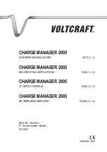 Предварительный просмотр 1 страницы VOLTCRAFT 20 20 05 Operating Instructions Manual