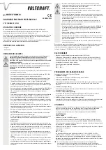 Предварительный просмотр 5 страницы VOLTCRAFT 20 20 09 Operating Instructions Manual