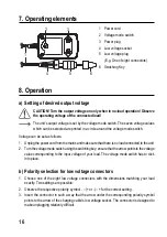 Предварительный просмотр 16 страницы VOLTCRAFT 2251736 Operating Instructions Manual