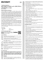 VOLTCRAFT 2274809 Operating Instructions Manual предпросмотр