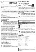 VOLTCRAFT 23 78 40 Operating Instructions предпросмотр