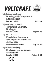 VOLTCRAFT 2399954 Operating Instructions Manual preview