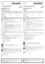 Preview for 1 page of VOLTCRAFT 250455 Operating Instructions