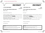 VOLTCRAFT 4016138714241 Operating Instructions Manual preview