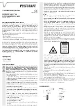 Preview for 1 page of VOLTCRAFT 51 00 53 Operating Instructions Manual