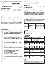 VOLTCRAFT 51 28 91 Operating Instructions preview