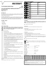 Preview for 2 page of VOLTCRAFT 51 51 00 Operating Instructions