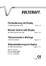 VOLTCRAFT 513134 Operating Instructions Manual preview