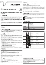 Preview for 2 page of VOLTCRAFT 514001 Operating Instructions