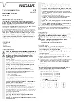 VOLTCRAFT 679795 Operating Instructions Manual предпросмотр