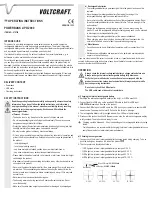 Предварительный просмотр 3 страницы VOLTCRAFT 679795 Operating Instructions Manual