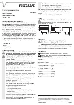 Предварительный просмотр 1 страницы VOLTCRAFT AM-39X14/TEMP Operatoring Instructions