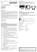 Предварительный просмотр 2 страницы VOLTCRAFT AM-39X14/TEMP Operatoring Instructions