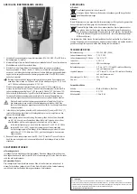 Предварительный просмотр 2 страницы VOLTCRAFT BC-1001 Operating Instructions Manual