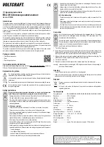 Preview for 2 page of VOLTCRAFT BS-2.0/1m Operating Instructions