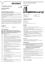 VOLTCRAFT BS-20USB Operating Instructions Manual preview