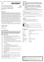 Preview for 2 page of VOLTCRAFT BS-3.9/1m Operating Instructions