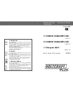 Предварительный просмотр 1 страницы VOLTCRAFT CHARGE MANAGER 2020 Operating Instructions Manual