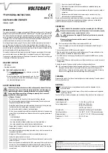 Предварительный просмотр 2 страницы VOLTCRAFT CQCP-2400 Operating Instructions