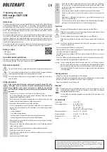 Предварительный просмотр 2 страницы VOLTCRAFT CQCP-3000 Operating Instructions