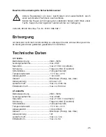 Предварительный просмотр 25 страницы VOLTCRAFT CT-1500Pb Operating Instructions Manual