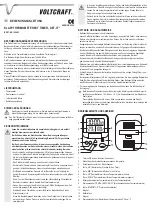 VOLTCRAFT DET-3T Operating Instructions Manual preview