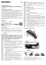 VOLTCRAFT DLS-200 Operating Instructions Manual preview