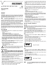 Preview for 3 page of VOLTCRAFT Energy Check 3000 Operating Instructions