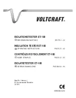 VOLTCRAFT ET-100 Operating Instructions Manual preview