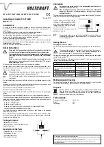 Preview for 2 page of VOLTCRAFT FB-01 SWD Operating Instructions