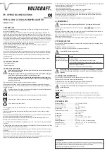 Предварительный просмотр 2 страницы VOLTCRAFT FPPS 12-18W2.5 Operating Instructions