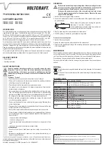 Предварительный просмотр 2 страницы VOLTCRAFT FPPS 12-27 W Operating Instructions