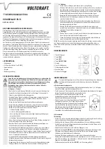 Preview for 1 page of VOLTCRAFT HS-70 Operating Instructions Manual