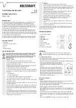 Preview for 3 page of VOLTCRAFT HS-70 Operating Instructions Manual