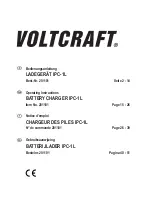 Предварительный просмотр 1 страницы VOLTCRAFT IPC-1L Operating Instructions Manual