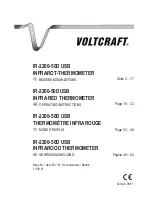 Preview for 1 page of VOLTCRAFT IR-2200-50D Operating Instructions Manual