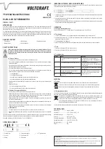 Preview for 2 page of VOLTCRAFT IR-250-1LED Operating Instructions