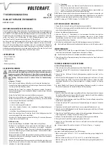 Preview for 1 page of VOLTCRAFT IR-280-4ET Operating Instructions Manual