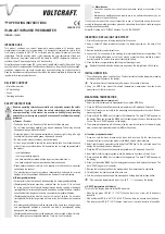 Preview for 3 page of VOLTCRAFT IR-280-4ET Operating Instructions Manual