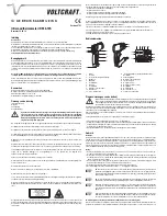 Preview for 7 page of VOLTCRAFT IR 550-10S Operating Instructions Manual