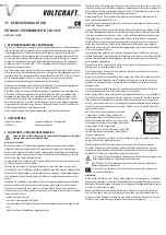 Preview for 1 page of VOLTCRAFT IR 550-12SIP Operating Instructions Manual