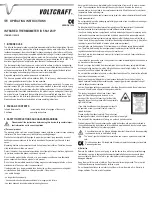 Preview for 4 page of VOLTCRAFT IR 550-12SIP Operating Instructions Manual