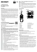 Предварительный просмотр 3 страницы VOLTCRAFT MF-100 Operating Instructions Manual