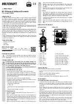 Предварительный просмотр 5 страницы VOLTCRAFT MF-100 Operating Instructions Manual