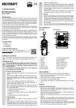 Предварительный просмотр 7 страницы VOLTCRAFT MF-100 Operating Instructions Manual