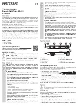 Preview for 3 page of VOLTCRAFT MS-410 Operating Instructions Manual