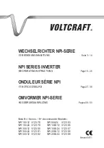 Preview for 2 page of VOLTCRAFT NPI 1000-12 Operating Instructions Manual