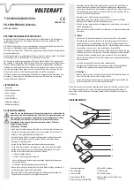 Предварительный просмотр 1 страницы VOLTCRAFT PB-6 Operating Instructions Manual